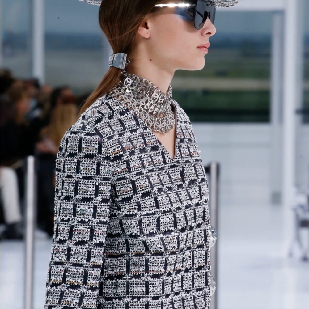Beautiful 2016 Chanel Travel Line Tweed Skirt Suit